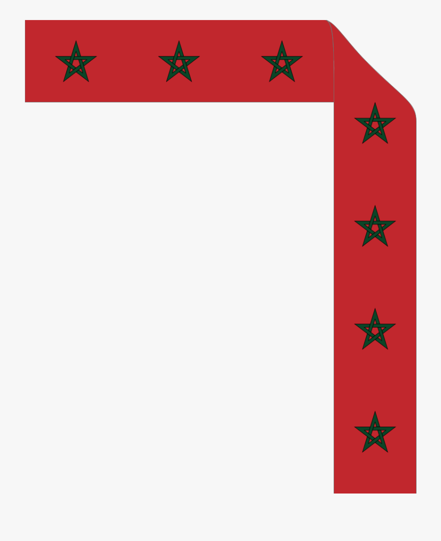 Flag Of Morocco Hv - Moroccan Flag Banner, Transparent Clipart