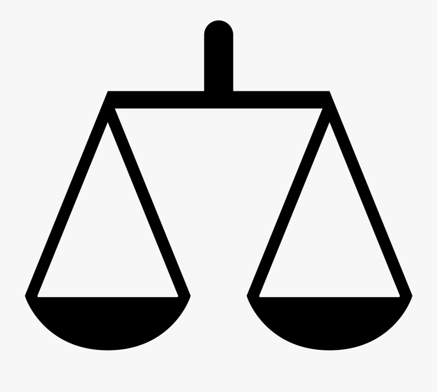 Transparent Scales Of Justice Png - Scale Icon No Background, Transparent Clipart