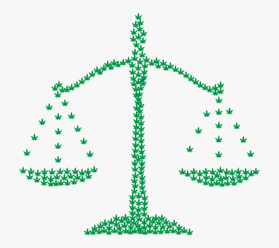 Transparent Pot Leaf Clipart - Law Scales, Transparent Clipart
