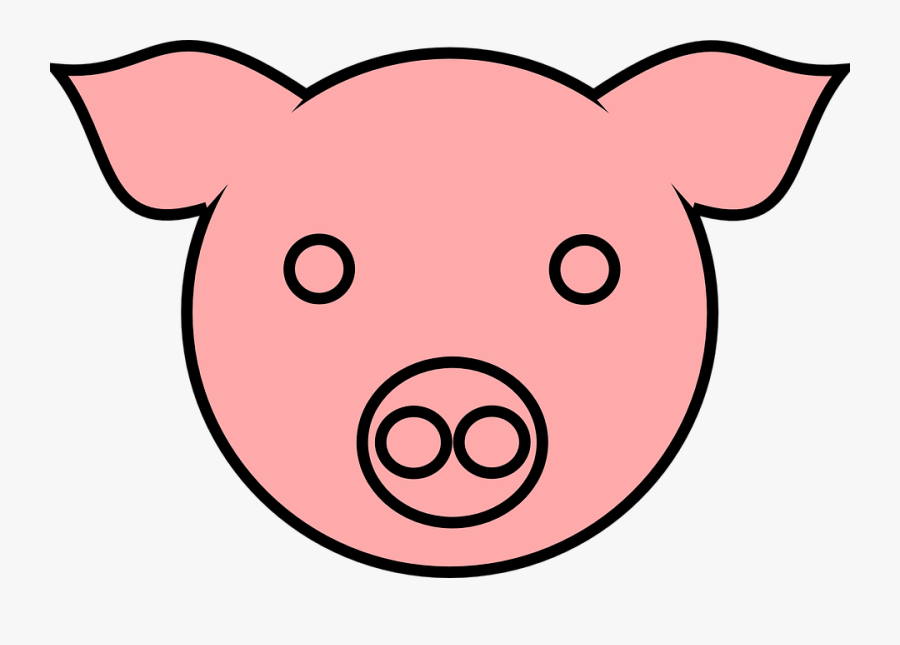 Pig 9 Clip Art - Drawing Of Pig Faces, Transparent Clipart