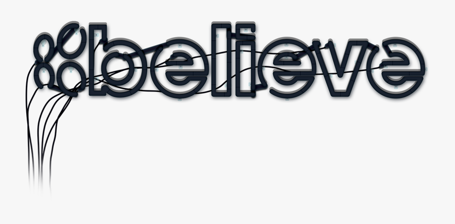 Believe - Calligraphy, Transparent Clipart