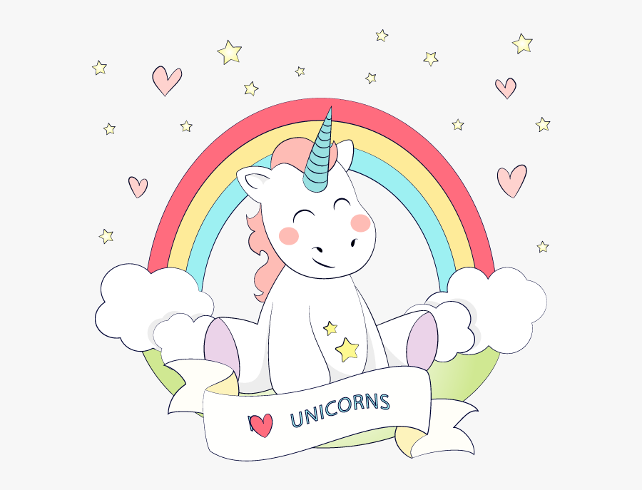 #unicorn #rainbow #babyunicorn #unicornmagic #tumblr - 1st Birthday Unicorn Clipart, Transparent Clipart