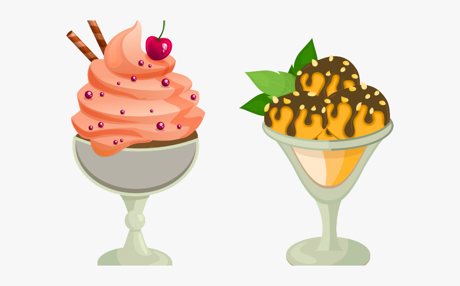 Sundae Clipart Vector - Ice Cream, Transparent Clipart