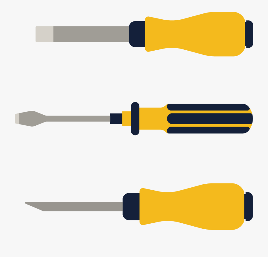 Vector Creative Design Screwdriver Larger Image - Metalworking Hand Tool, Transparent Clipart