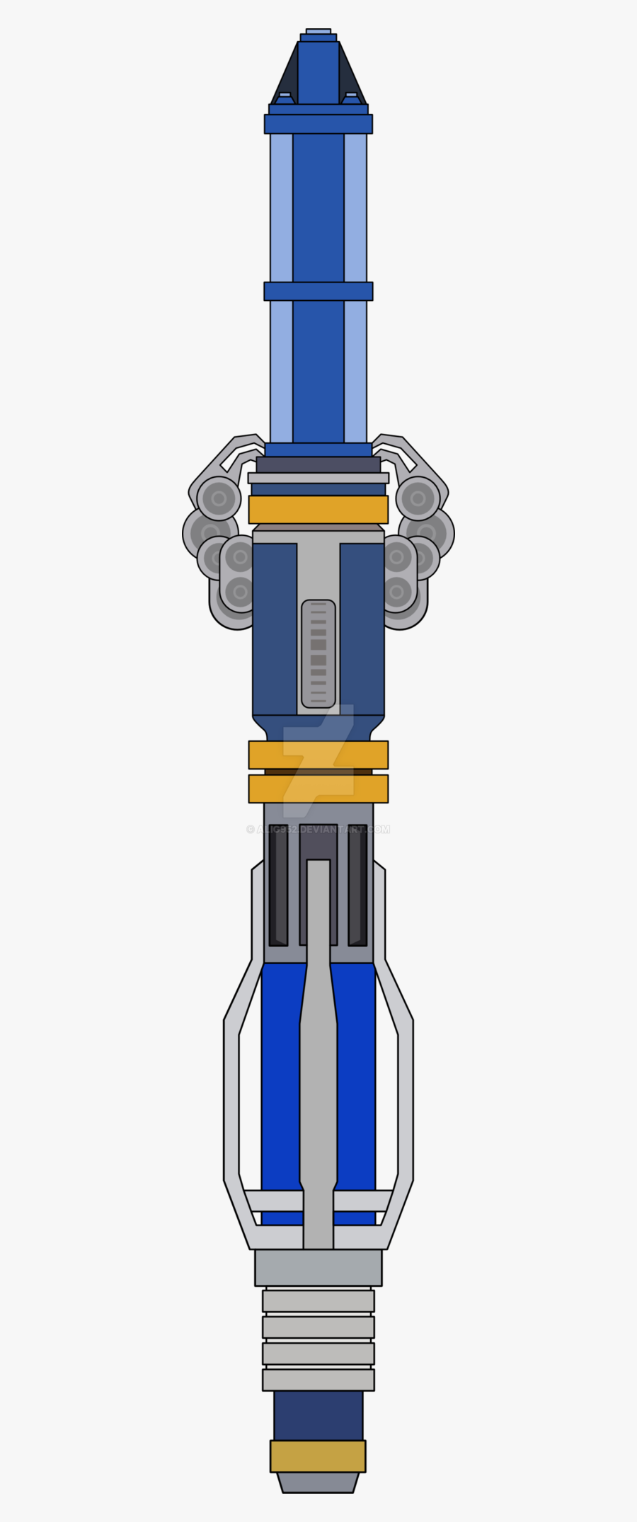 12th Doctor Sonic Screwdriver Drawing, Transparent Clipart