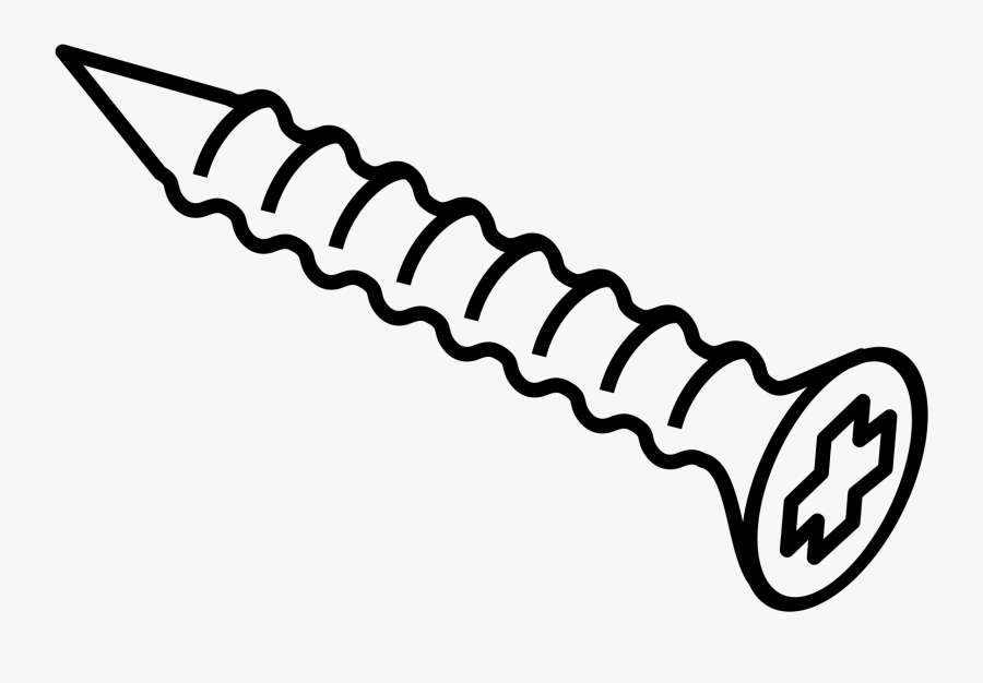 Extendible Screw Clip Arts - Drawing Of A Screw, Transparent Clipart