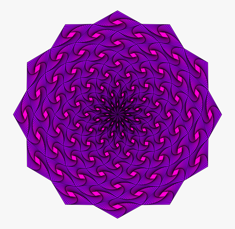 Weaving Iris Mandala - Umbrella, Transparent Clipart