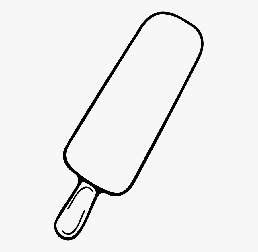 Outline Clipart Candy - Ice Lolly Clipart Black And White, Transparent Clipart