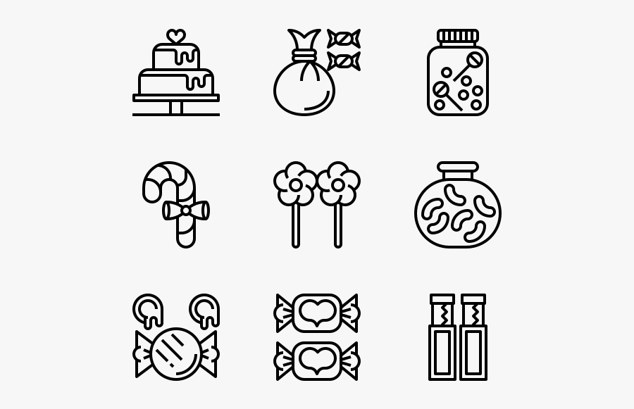 Sweet And Candy - Design Vector Icon, Transparent Clipart