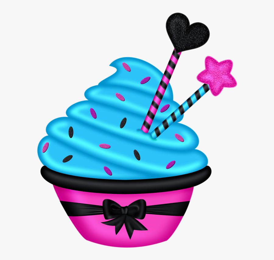 Cupcake Happy Birthday Clipart, Transparent Clipart