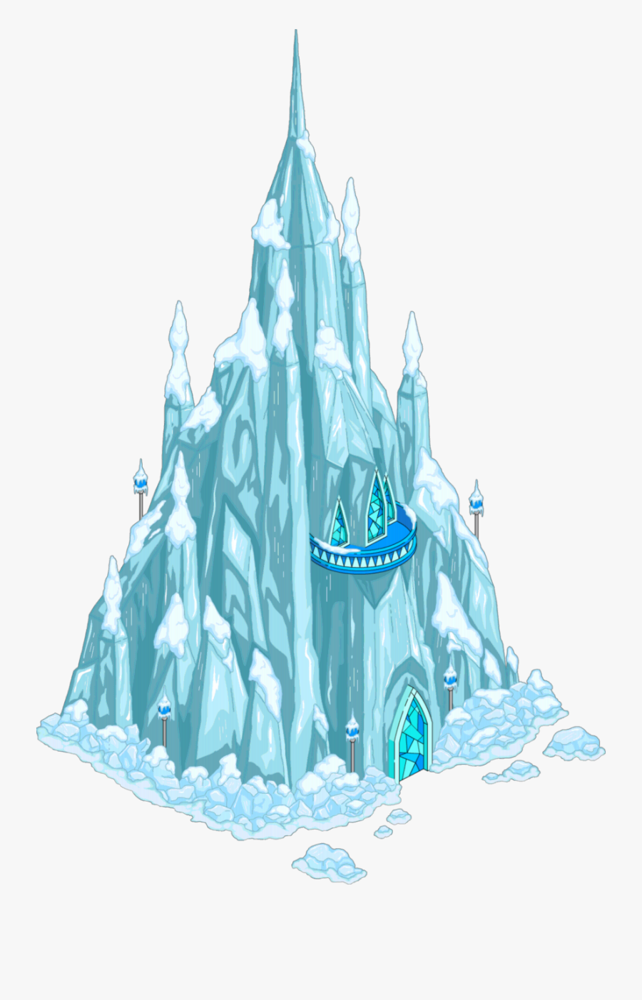 Disneyland Frozen Castle Free - Ice Castle Adventure Time, Transparent Clipart