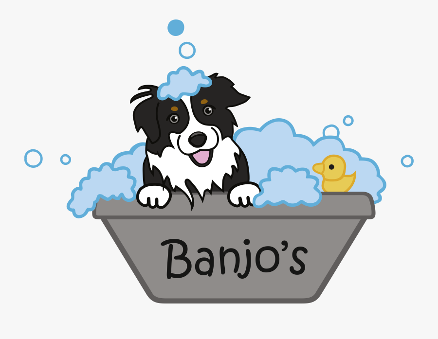Banjos Dog Wash, Transparent Clipart