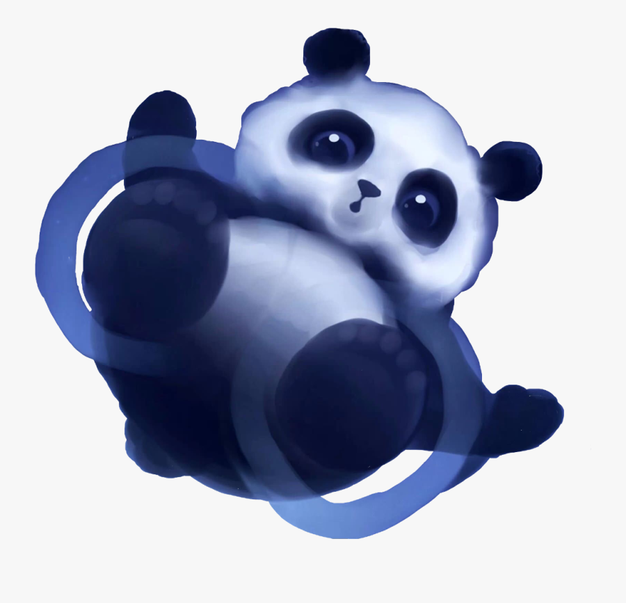 #panda #puddle #water #panda🐼 #pandalove #pandabear - Floating Panda, Transparent Clipart