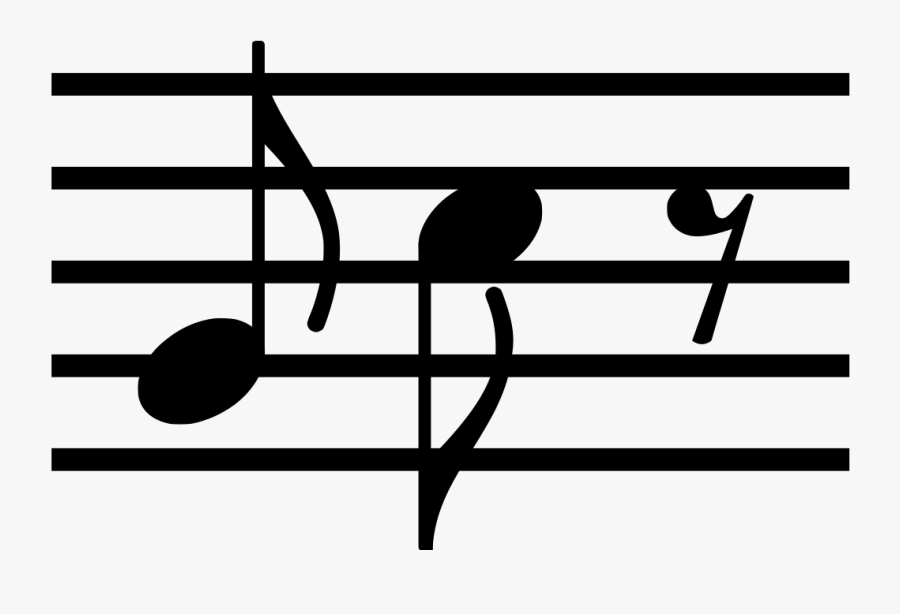 Transparent Eighth Note Clipart - Eighth Note And Rest, Transparent Clipart