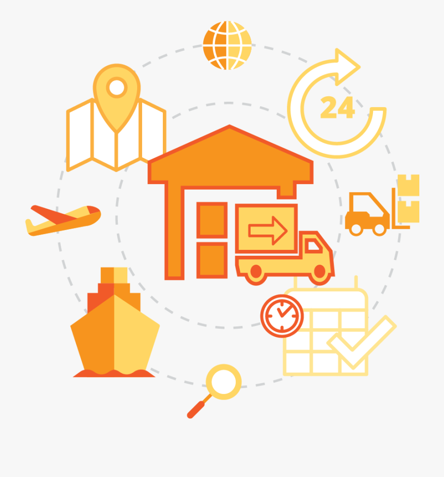 Smart Supply Chain Icon Png, Transparent Clipart