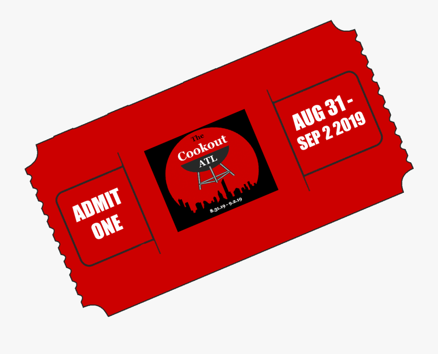 Cookout Ticket Stub - Olympia Beauty, Transparent Clipart