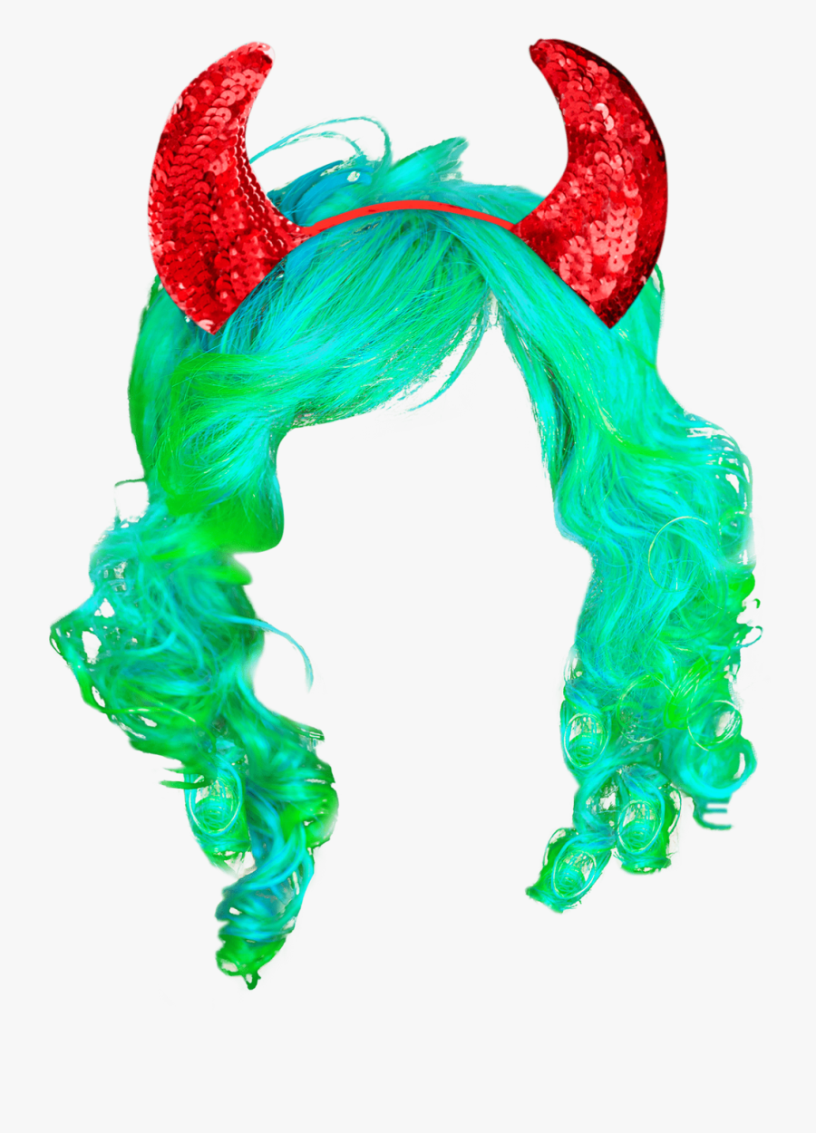 #hair #green #devil #horns - Illustration, Transparent Clipart