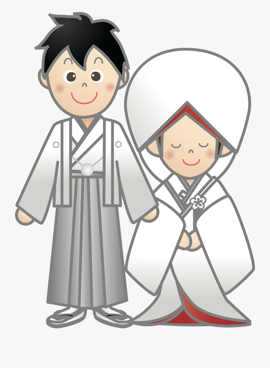 Transparent Peacock Wedding Clipart - Japanese Wedding Png, Transparent Clipart