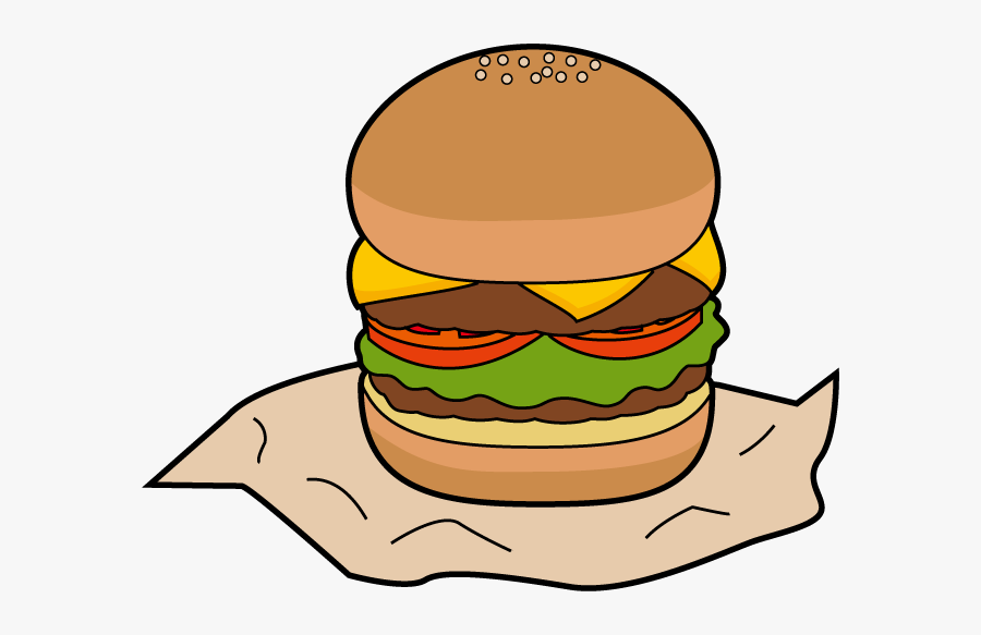 Top Ten Fast Foods In Japan - ハンバーガー イラスト, Transparent Clipart