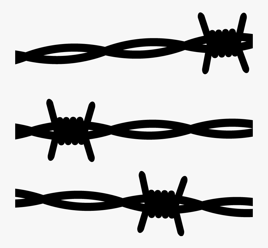 Transparent Barb Wire Fence Png, Transparent Clipart