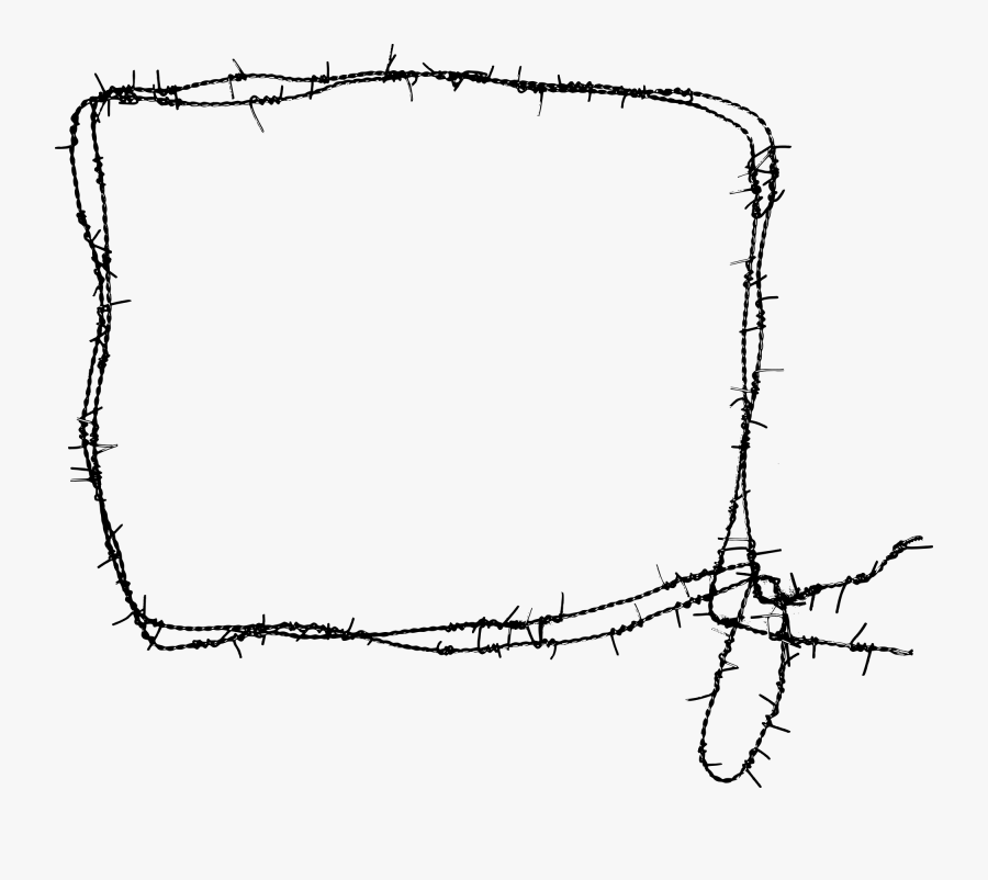 #freetoedit #barbed #wire #border #element #hd #stickers - Marcos Png Puas, Transparent Clipart