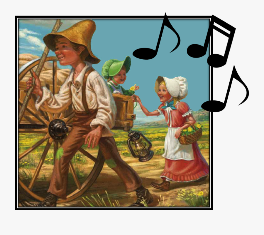 Pioneer Children Sang As They Walked, Transparent Clipart