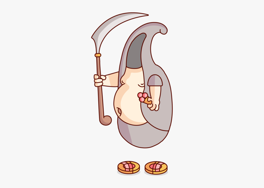 Death On Vacation - Cartoon, Transparent Clipart