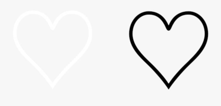 #ariana #arianagrande #black #white #heart #hearts - Heart, Transparent Clipart