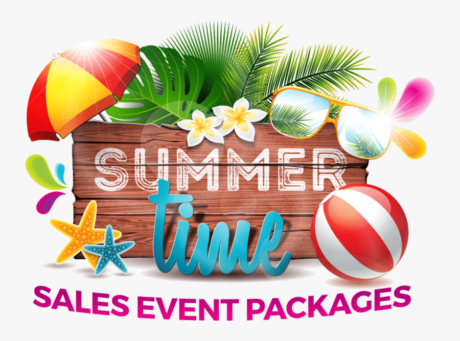 Summer Holiday Advertising Vacation Text Download Hd - Summer Beach Psd Free Download, Transparent Clipart