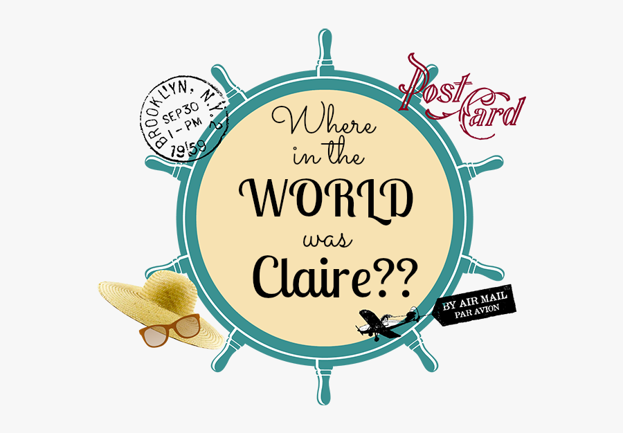 Where In The World Is Claire Logo2 - Maritime Logo Design, Transparent Clipart