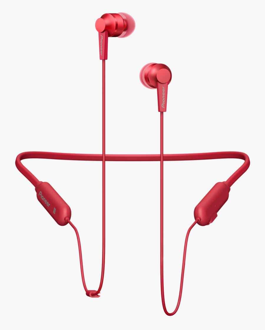 Pioneer Se C7bt In Ear Headphones (carmine Red) - Pioneer C4 Wireless, Transparent Clipart