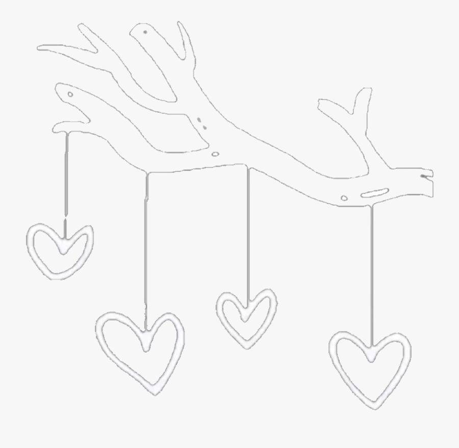 #tree #branch #white #whitetree #heart #hearts #whiteheart - Heart, Transparent Clipart