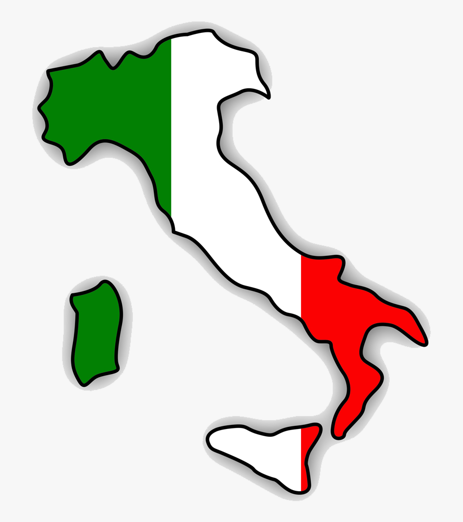 Geography Of Italy Flag Of Italy Italian Cuisine Map - Italy Flag Map Png, Transparent Clipart