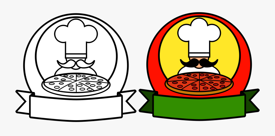 Pizza, Chef, Food, Restaurant, Cooking, Cook, Italian - Pizza Logos Png Transparent, Transparent Clipart