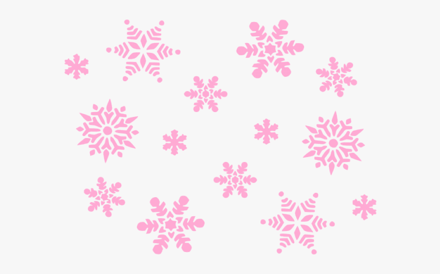 Pink Snowflake Clipart, Transparent Clipart