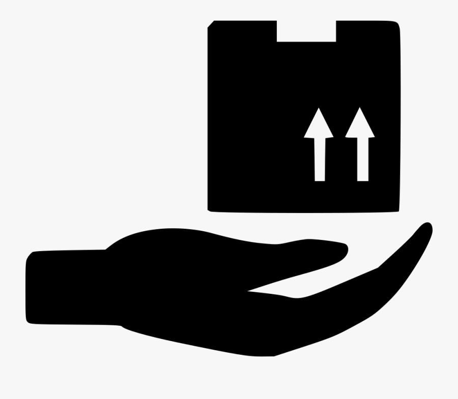 Hand,finger,clip Art,font,black And - Deliver Icon Png, Transparent Clipart