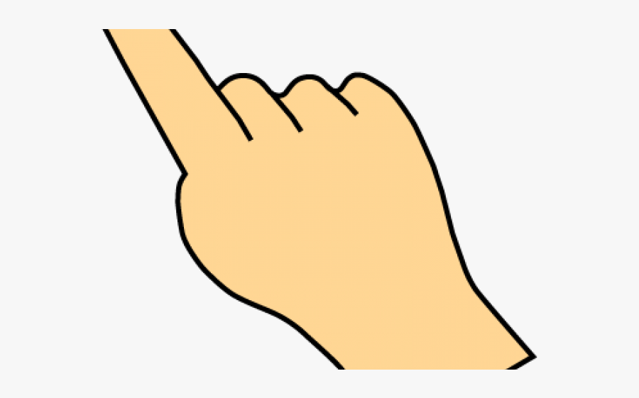 Finger Clipart Orange - Transparent Background Finger Press Png, Transparent Clipart