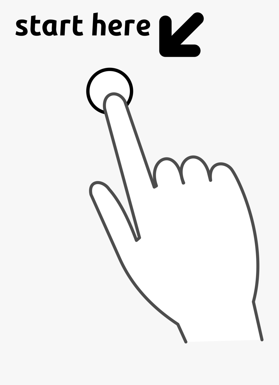 Fingers Clipart Finger Press - Finger Pressing Button Clipart, Transparent Clipart