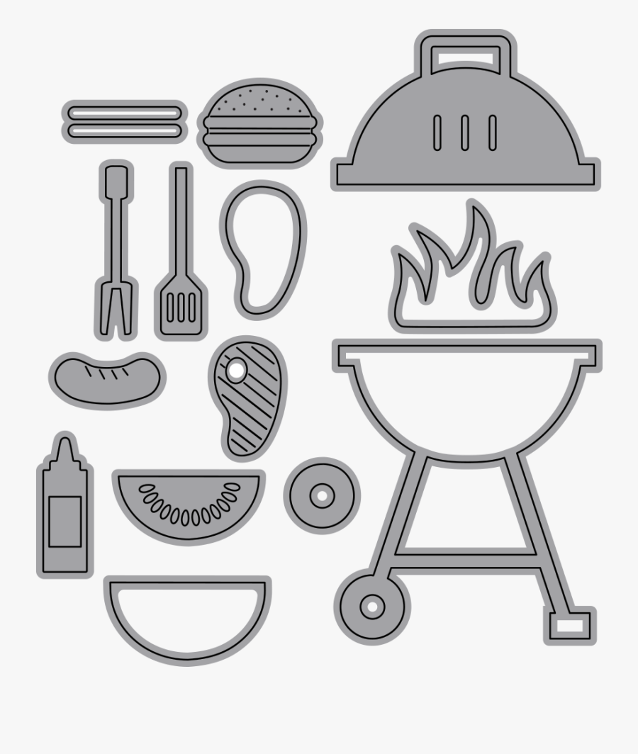 Backyard Barbeque, Transparent Clipart