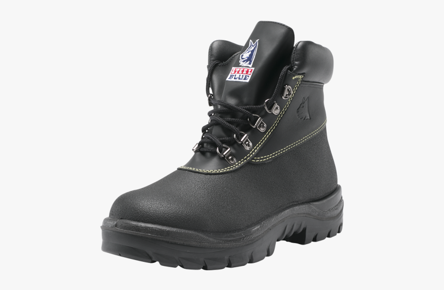 Steel Blue Work Boots - Work Boots, Transparent Clipart