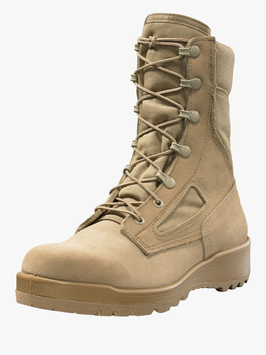 Desert Tan Combat Boots - Military Boots Png, Transparent Clipart