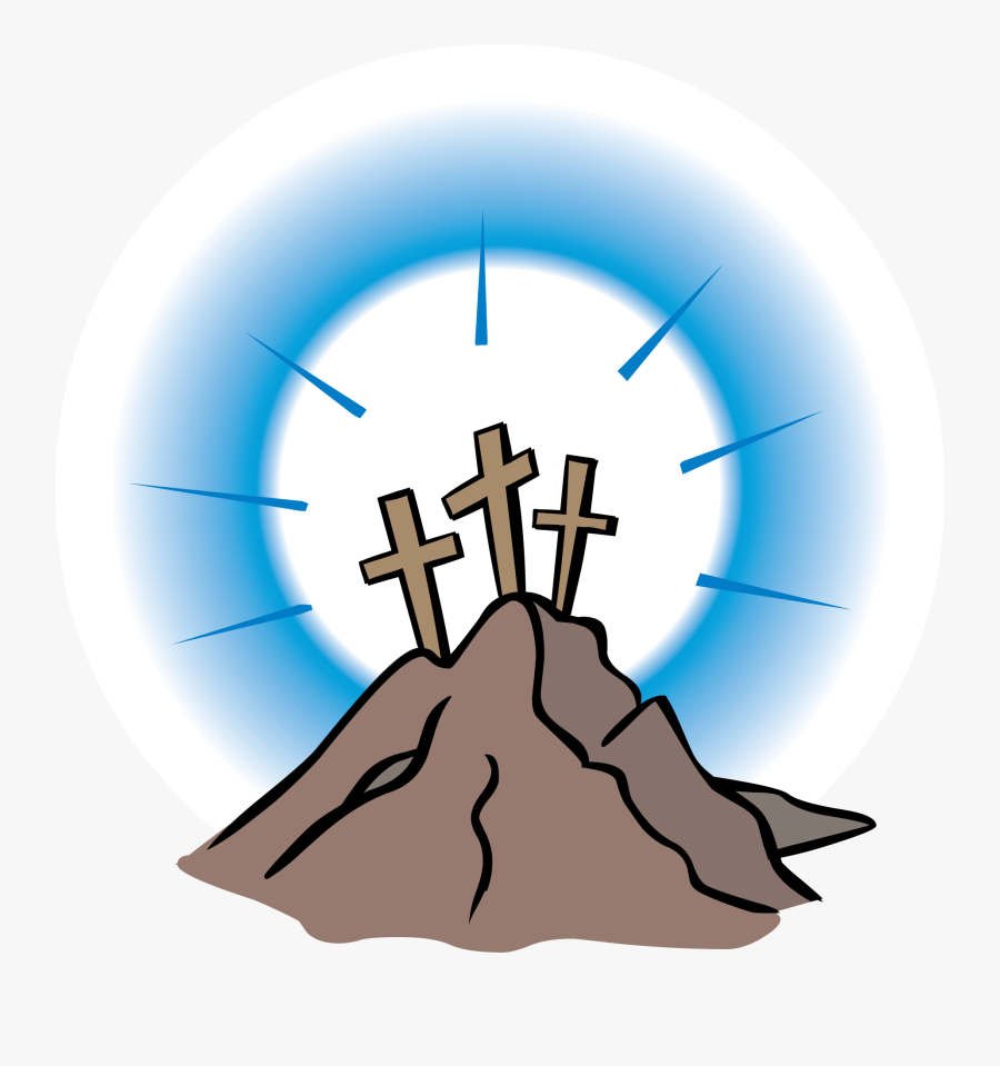 3 Crosses On A Hill Clip Art - Clipart 3 Crosses On A Hill, Transparent Clipart