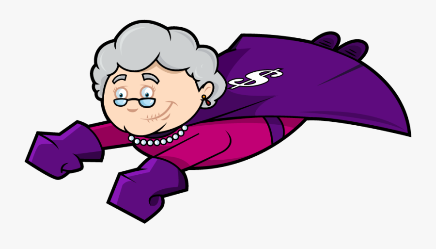 Super Grandma Png, Transparent Clipart