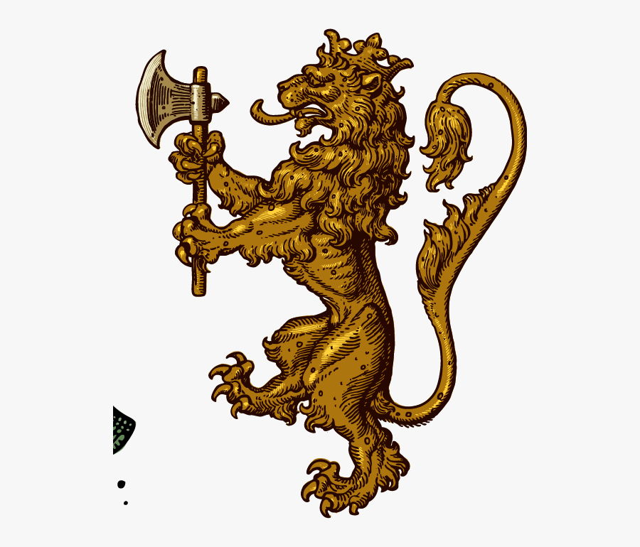 Transparent Lion Vector Png - Golden Lion Coat Of Arms, Transparent Clipart