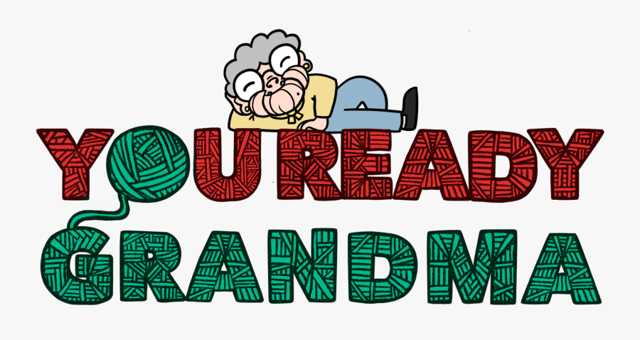 You Ready Grandma Yarn Laptop Sticker Ball Of Yarn - Graphic Design, Transparent Clipart
