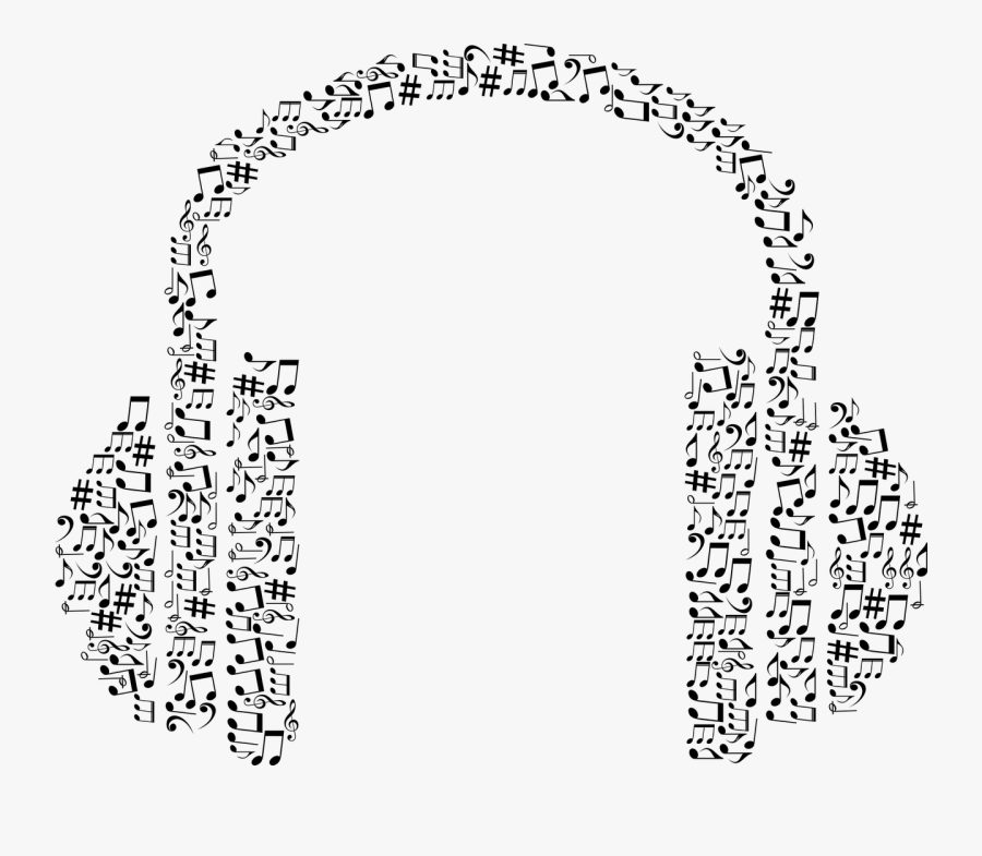 The Audio Clip That"s Breaking The Internet - Headphones With Music Notes Clip Art, Transparent Clipart