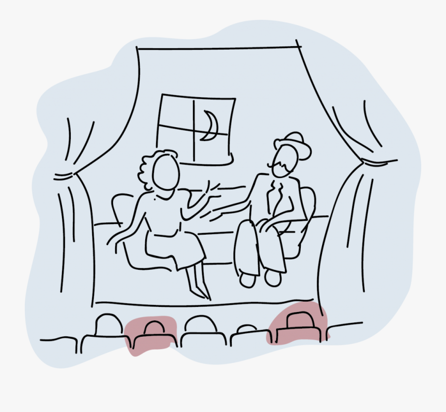 Illustration Of A Theatre - Illustration, Transparent Clipart