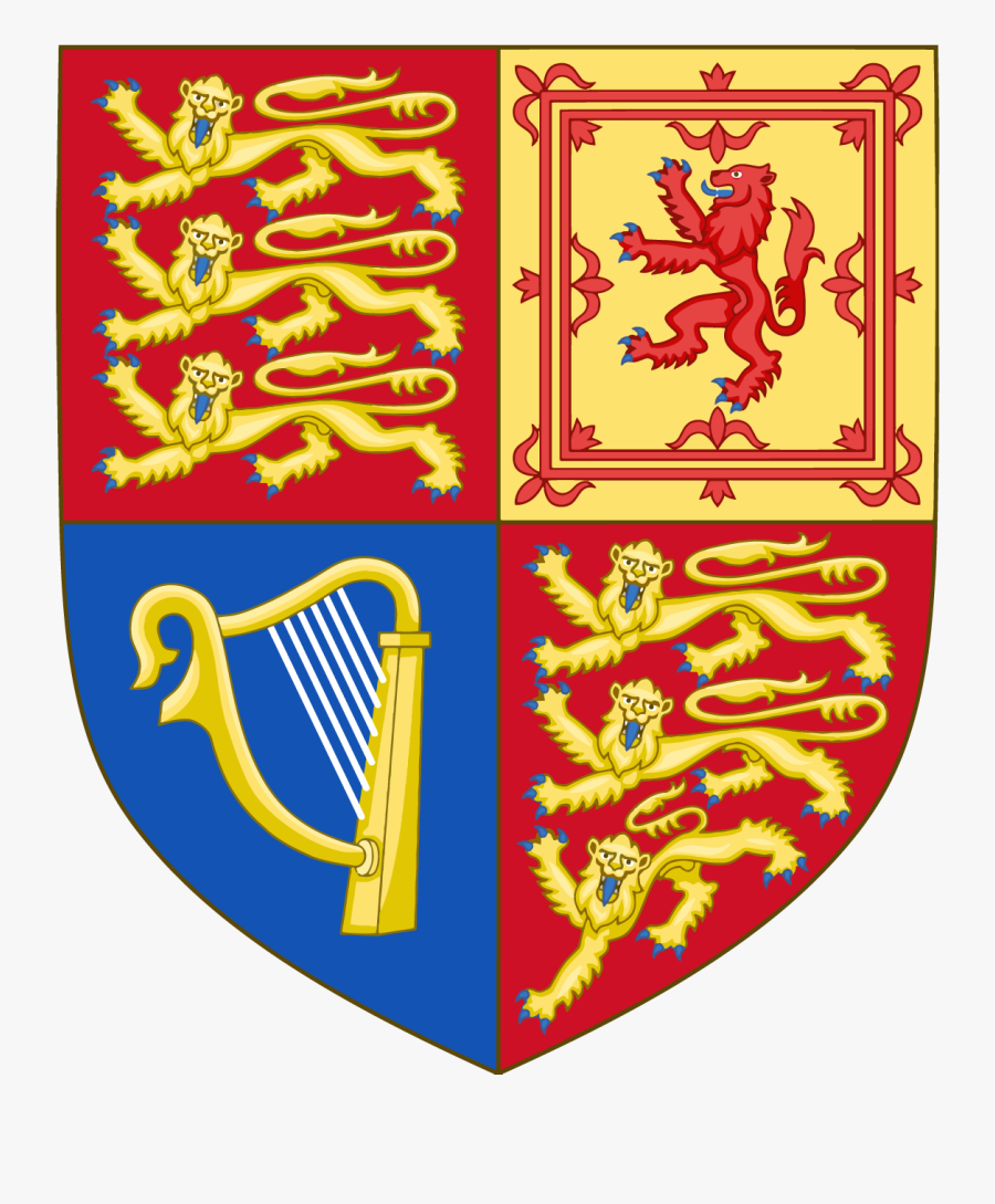 United Kingdom Royal Irish Harp Of Tara Coat Of Arms - Royal Shield Of Arms, Transparent Clipart
