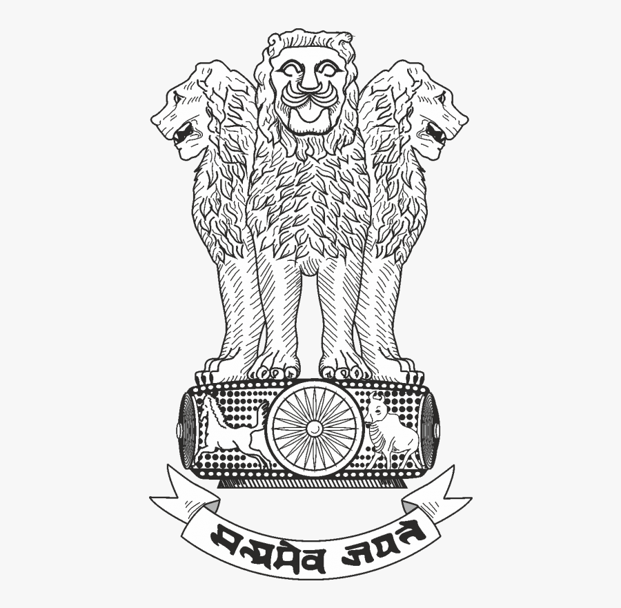 Coat Of Arms Of India Transparent Background - India Coat Of Arms, Transparent Clipart