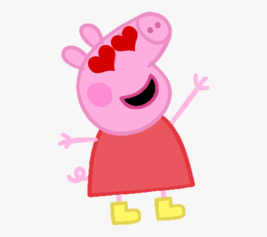 Transparent Pink Bubbles Png - Peppa Pig With Glasses, Transparent Clipart